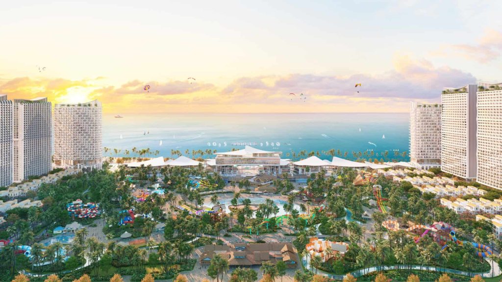 Vị trí Blanca City đối diện công viên nước Sun World.