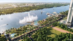 Phối cảnh khu tiện ích nội khu đẳng cấp tại dự án The Emerald River Park